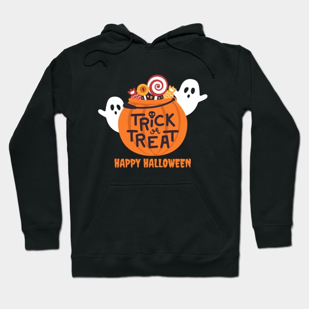 Happy Halloween, trick or treat Hoodie by DMS DESIGN